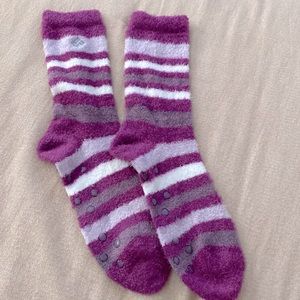 Womens Columbia stripe cozy socks